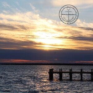 Sunset Over Water Art Print